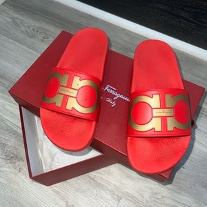 Salvatore ferragamo slides size 7 true to size literally wore them 3 times …